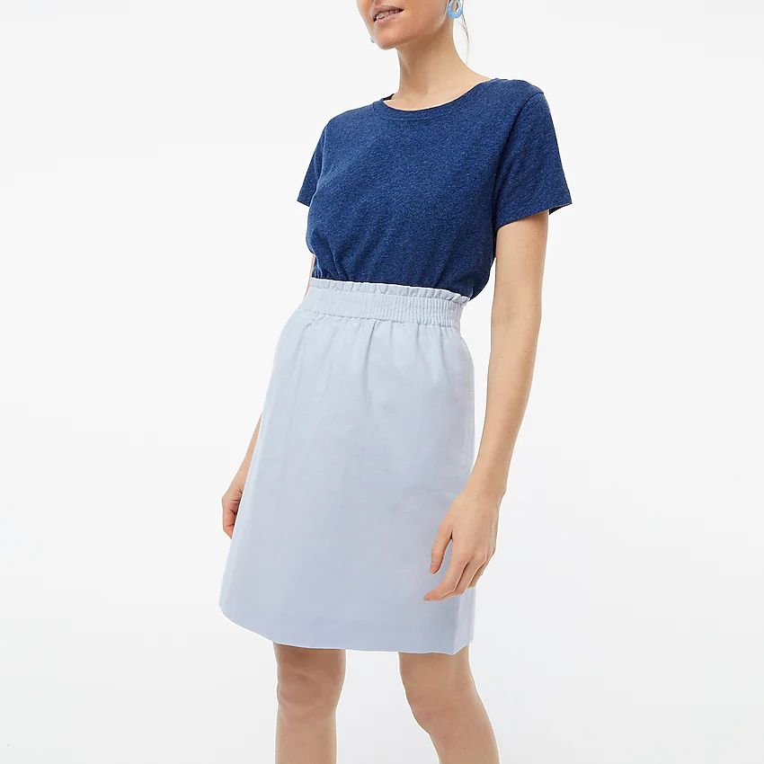 Linen-cotton city skirt | J.Crew Factory