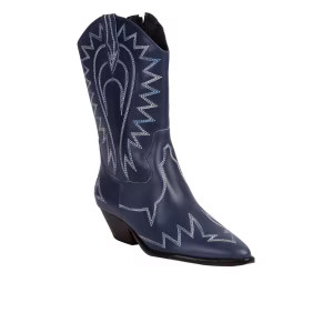 Bota cano médio western summer azul | Luiza Barcelos (BR)