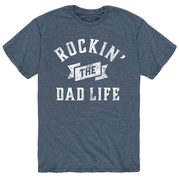 Instant Message - Rockin Dad Life - Gift For Mom Fathers Day - Men's Short Sleeve Graphic T-Shirt | Walmart (US)