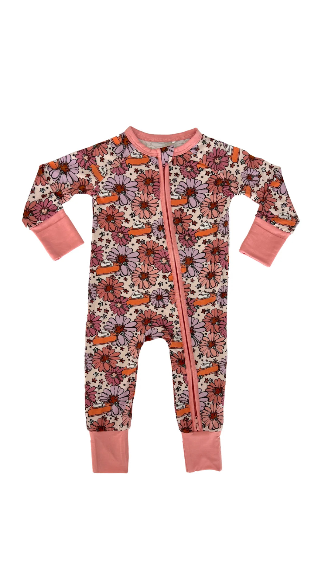 Piece of Pumpkin Pie Zipper Romper | In My Jammers