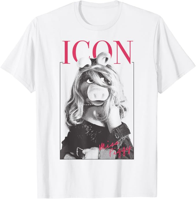 Disney The Muppets Miss Piggy Icon Magazine Poster T-Shirt | Amazon (US)