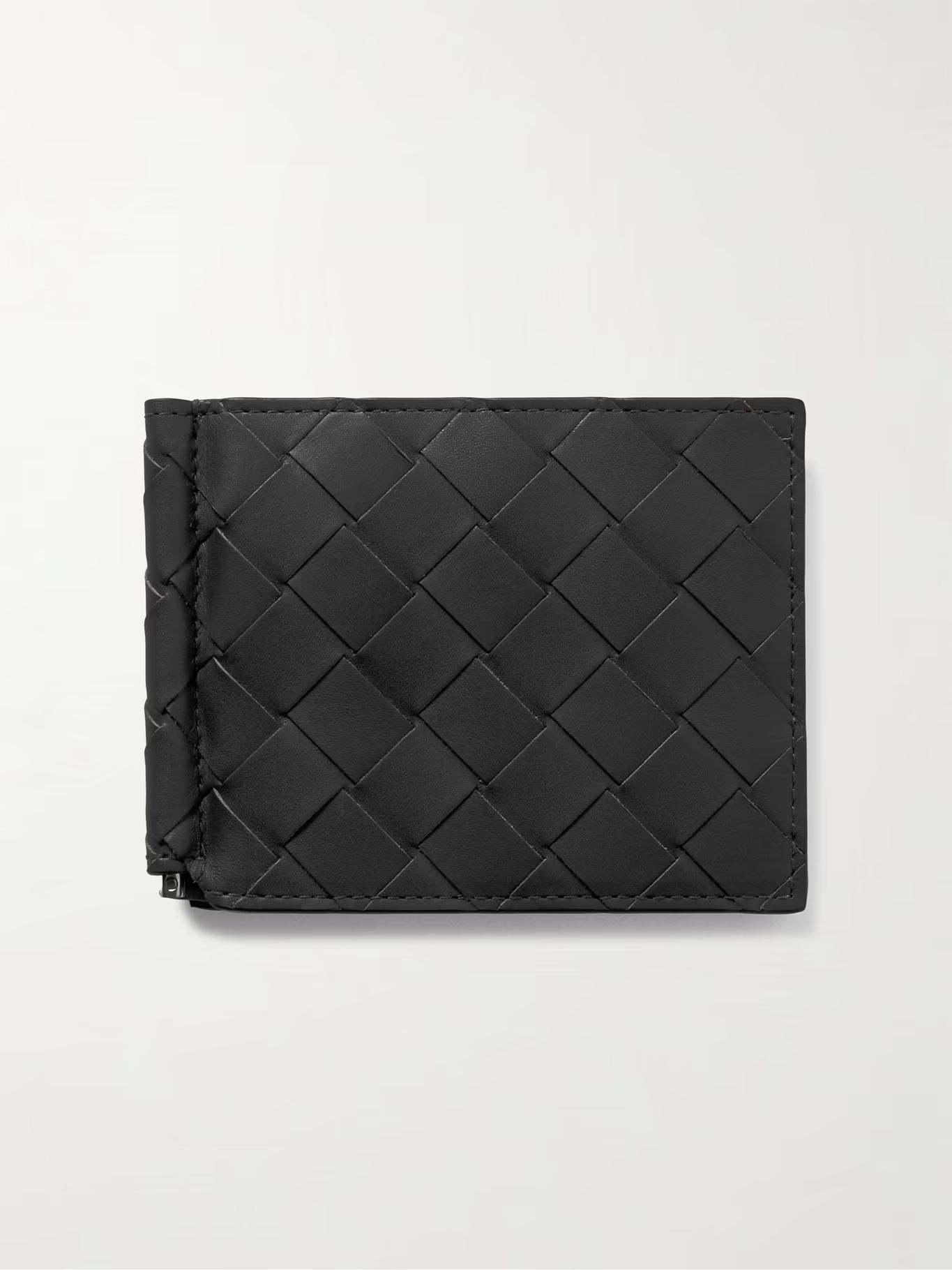 Intrecciato Leather Billfold Wallet with Money Clip | Mr Porter (US & CA)