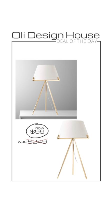 Deal of the day…a brass tripod table lamp with white shade. Was $249 now $99! Final sale 

#competition #ltkunder100

#LTKsalealert #LTKhome #LTKFind