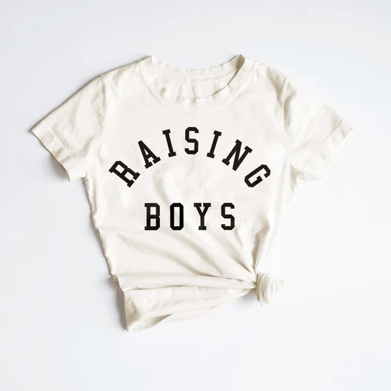 Womens Cream raising Boys® Tee | Etsy | Etsy (US)