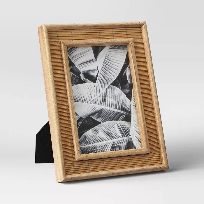 4&#34; x 6&#34; Wide Woven Single Picture Frame Brown - Opalhouse&#8482; | Target