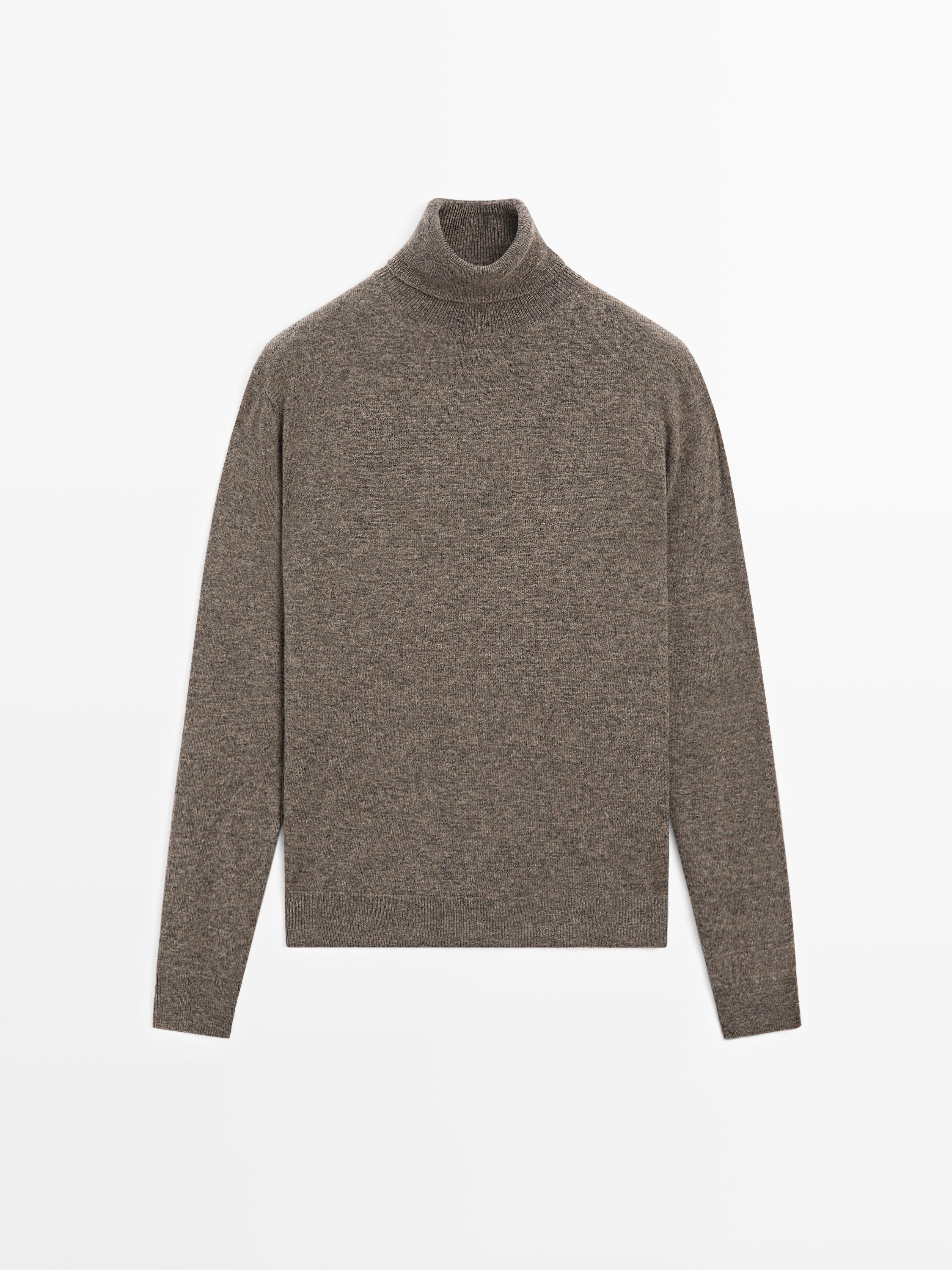 Wool blend high neck sweater | Massimo Dutti UK