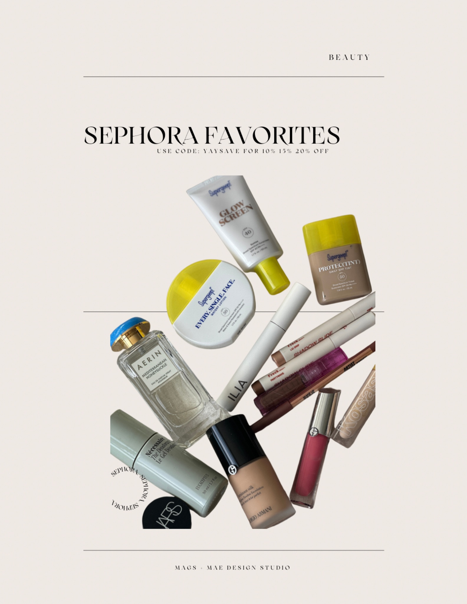 last day to catch the sephora sale — stock up on your faves like kosas, armani, supergoop, nars and more!

#LTKxSephora