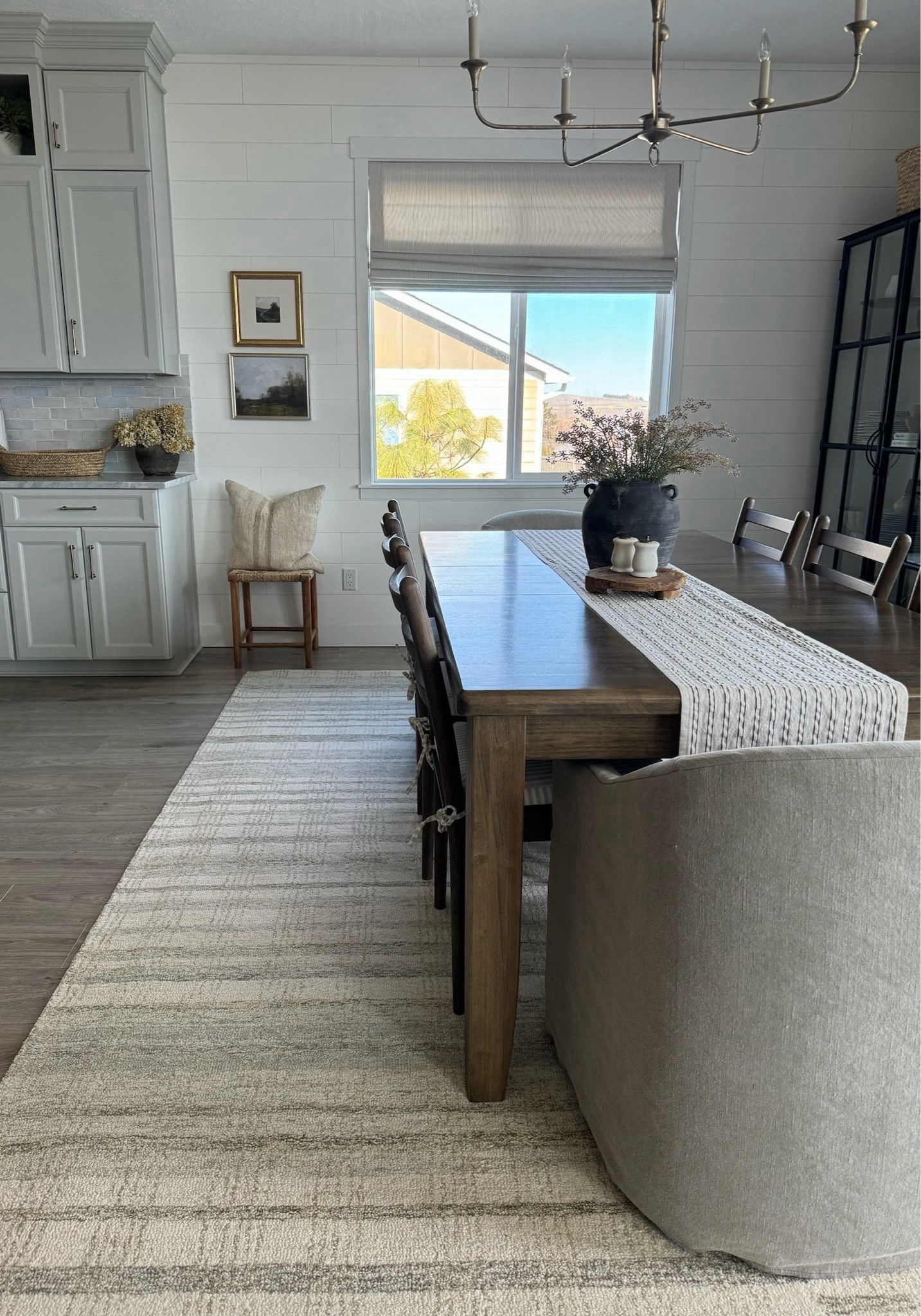 So many of our dining room pieces are on sale right now including this beautiful chandelier! It’s 15% off right now and comes in two sizes and finishes. Our dining chairs, area rug, and cabinet are all on sale too! 

#LTKStyleTip #LTKHome #LTKSaleAlert