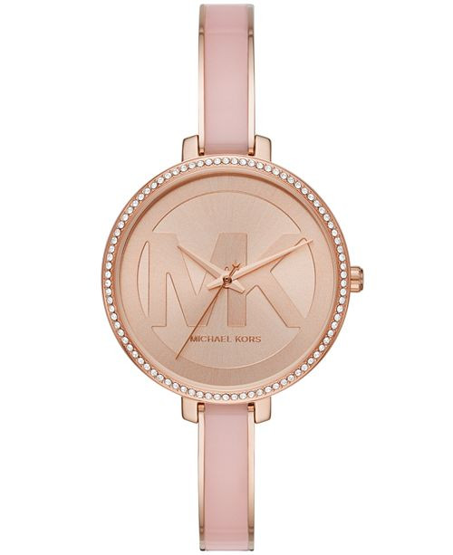 Michael Kors Women's Jaryn Three-Hand Rose Gold-Tone Stainless Steel Watch 36mm & Reviews - Watch... | Macys (US)