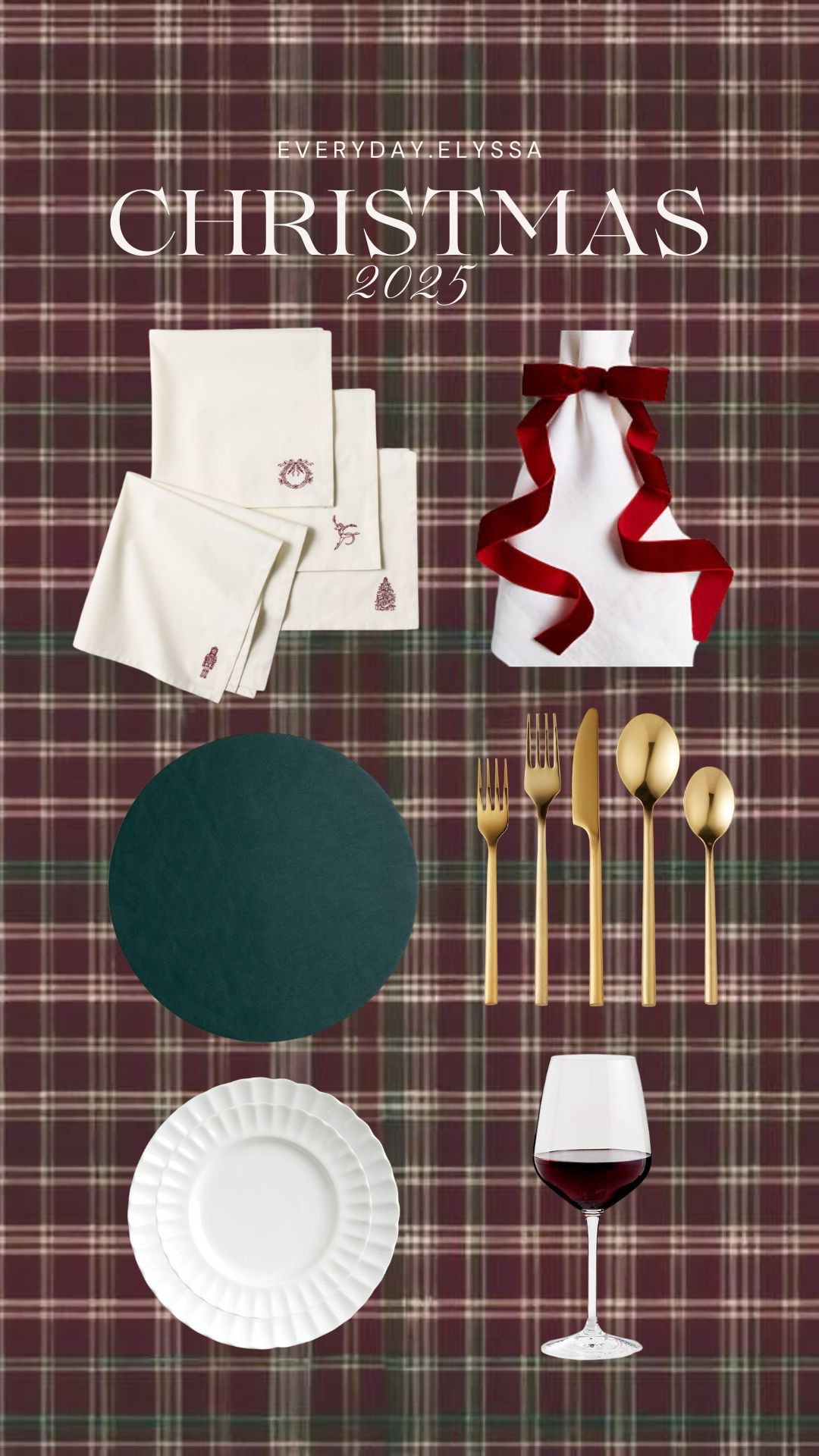 My 2025 Christmas tablescape 🎄✨

#LTKHoliday #LTKFindsUnder50 #LTKHome