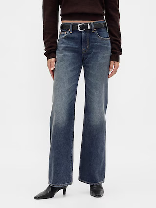 Mid Rise Relaxed Flare Jeans | Gap (US)
