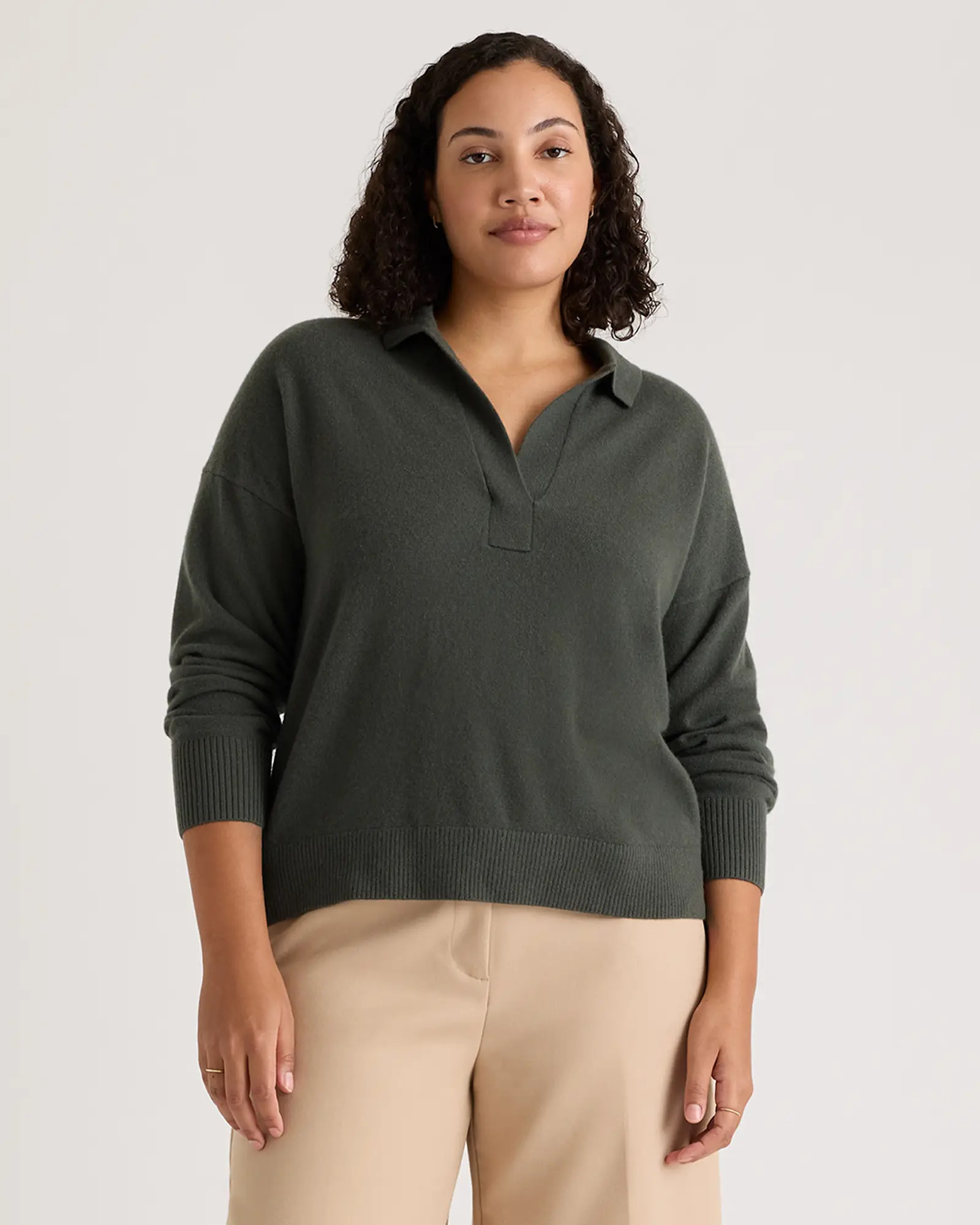 Women's Mongolian Cashmere Polo Sweater | Quince