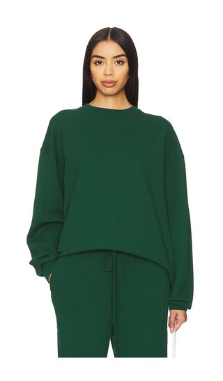 x REVOLVE Eco Fleece Crewneck Sweatshirt in Broccolini | Revolve Clothing (Global)