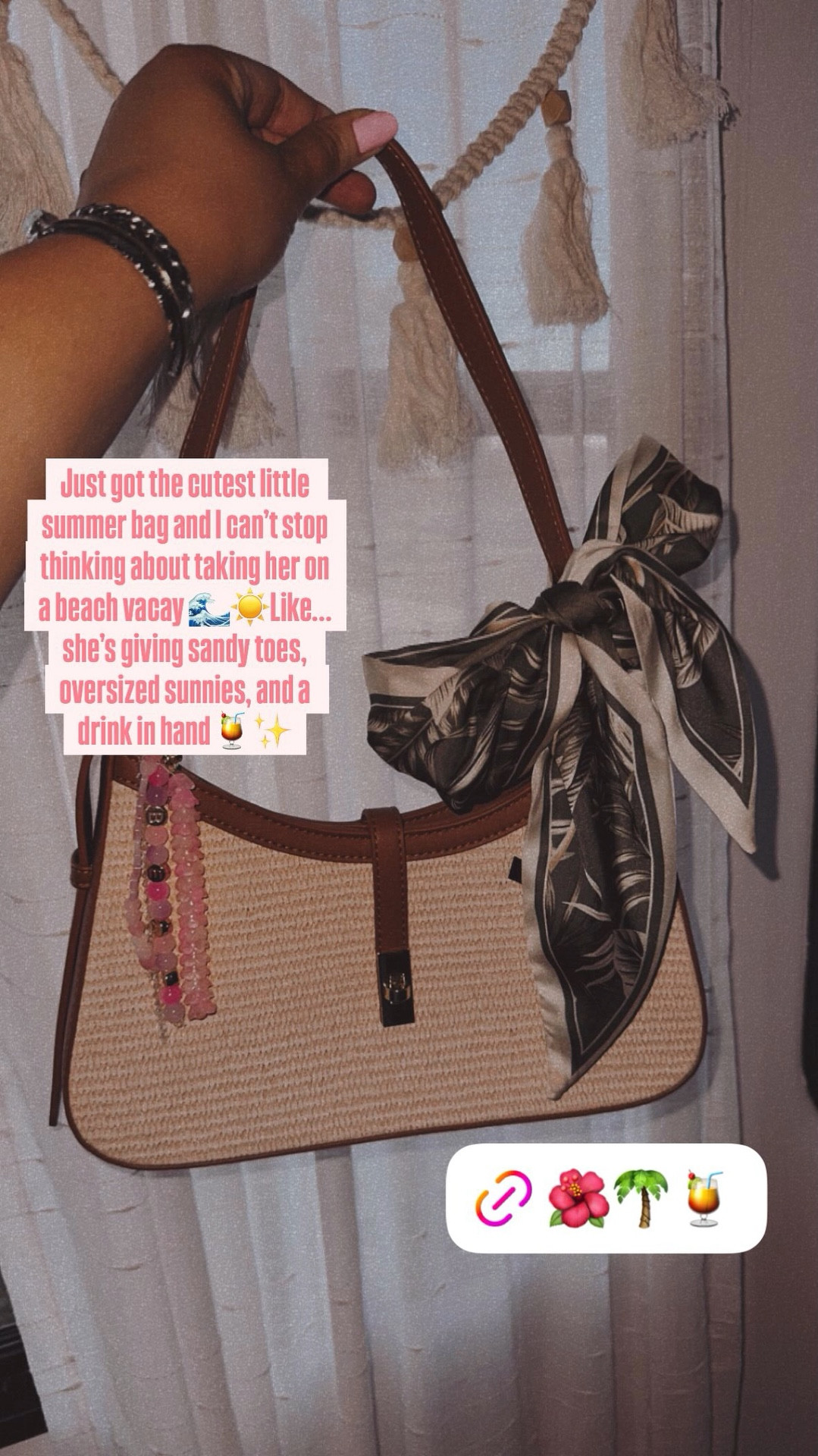 Just got the cutest little summer bag and I can’t stop thinking about taking her on a beach vacay 🌊☀️Like… she’s giving sandy toes, oversized sunnies, and a drink in hand🍹✨ beach purse | summer bag | affordable handbag | under $30 finds | vacation accessories | resort wear | pool day essentials | woven bag | straw purse | mini bag trend | neutral accessories | amazon fashion finds | budget friendly style | everyday bag | spring summer outfits


#LTKSaleAlert #LTKootd #LTKgrwm