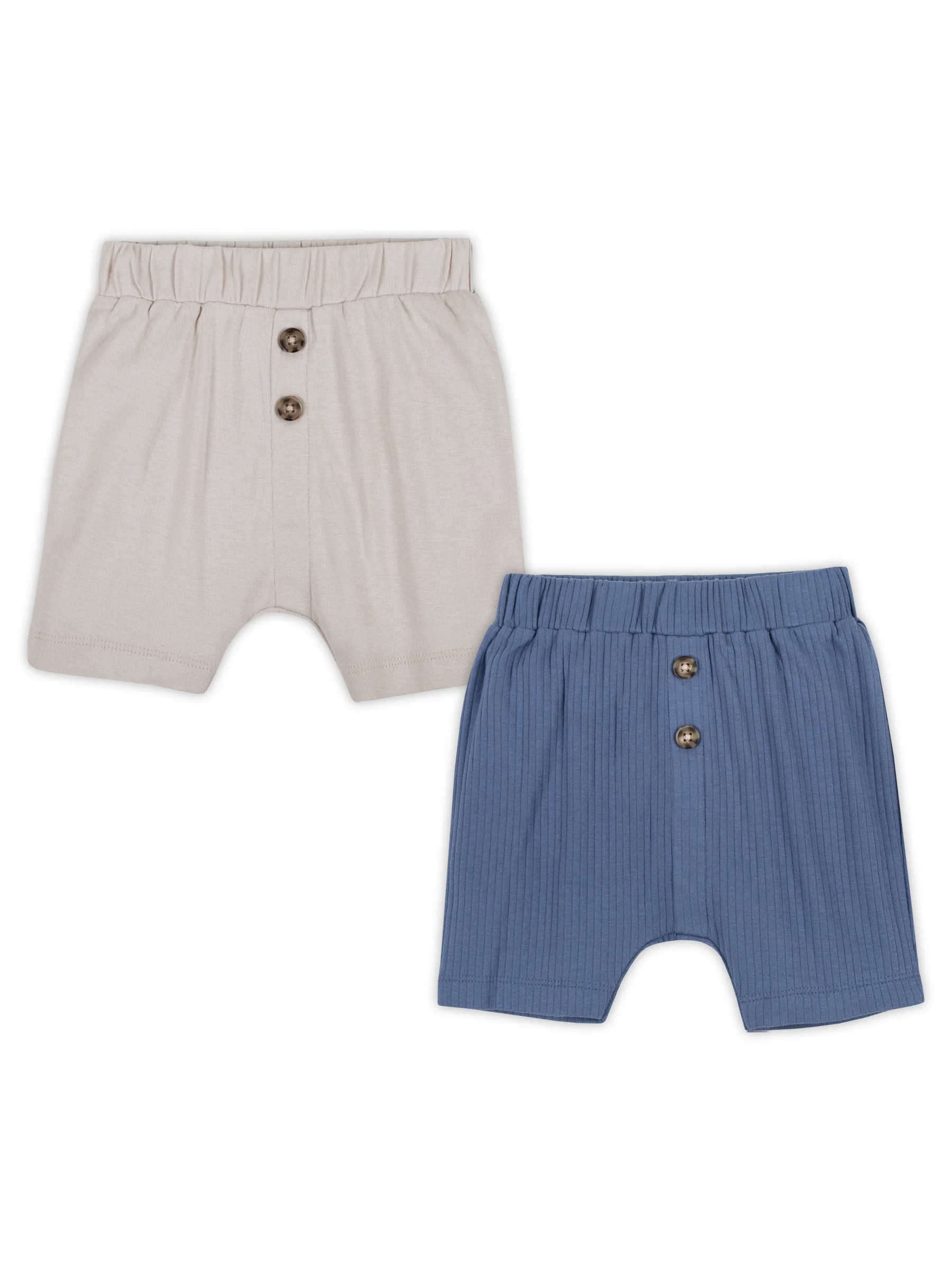 Little Star Organic Baby Boys 2Pk Harem Shorts, Size Newborn-24 Months - Walmart.com | Walmart (US)