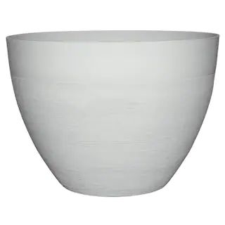 Decatur 20 in. Starlight White Resin Planter-HD1331-340 - The Home Depot | The Home Depot