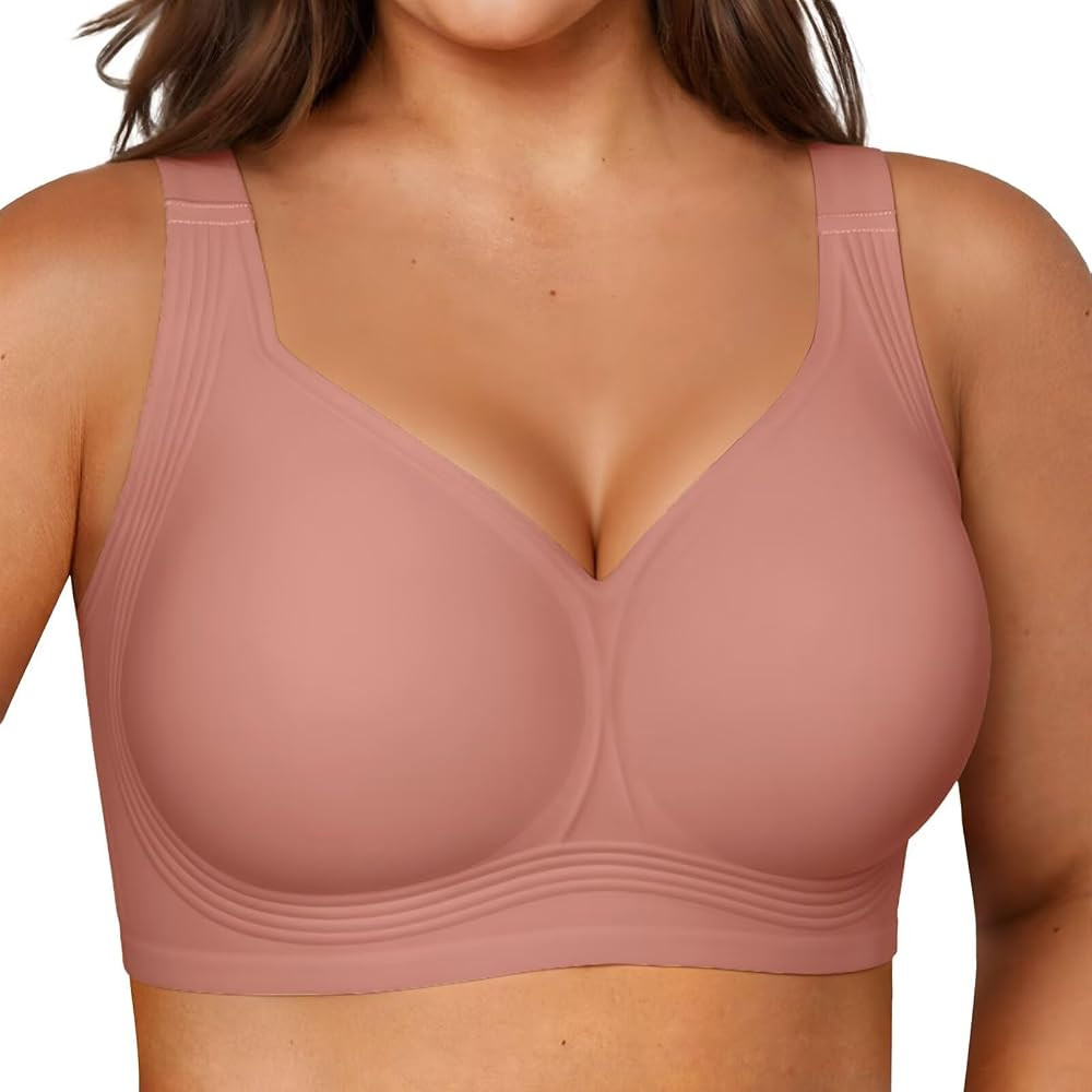 Vertvie Jelly Bras for Women No Underwire Minimizer Support | Amazon (US)