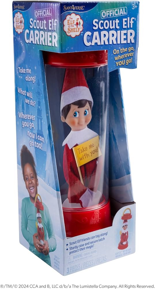 The Elf on the Shelf Scout Elf Carrier The Official Carrier from The North Pole for Scout Elf Fam... | Amazon (US)