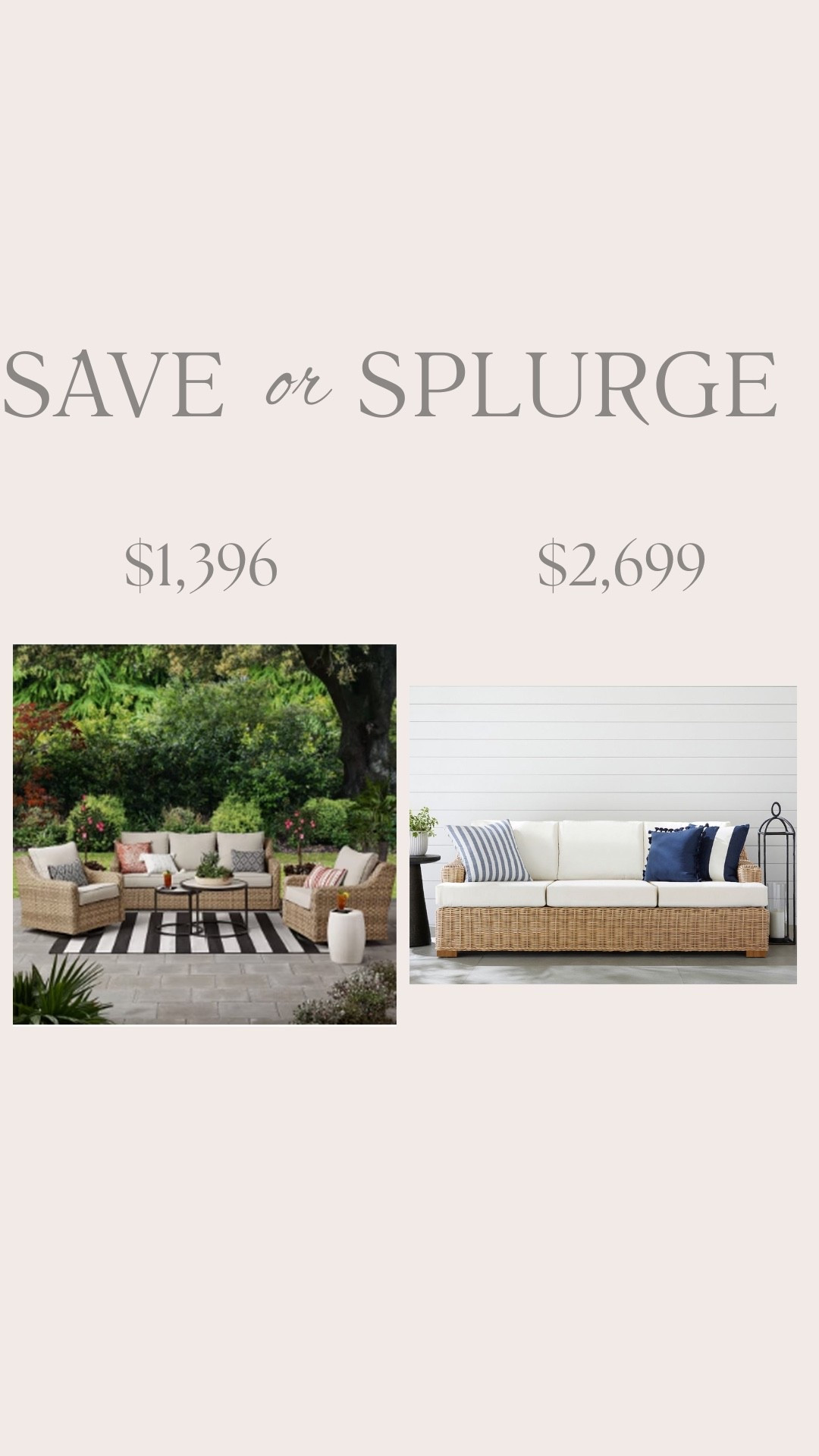 Save vs splurge 

#LTKHome