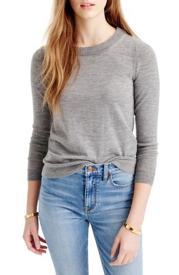 Women's J.crew Tippi Merino Wool Sweater, Size X-Small - Grey | Nordstrom