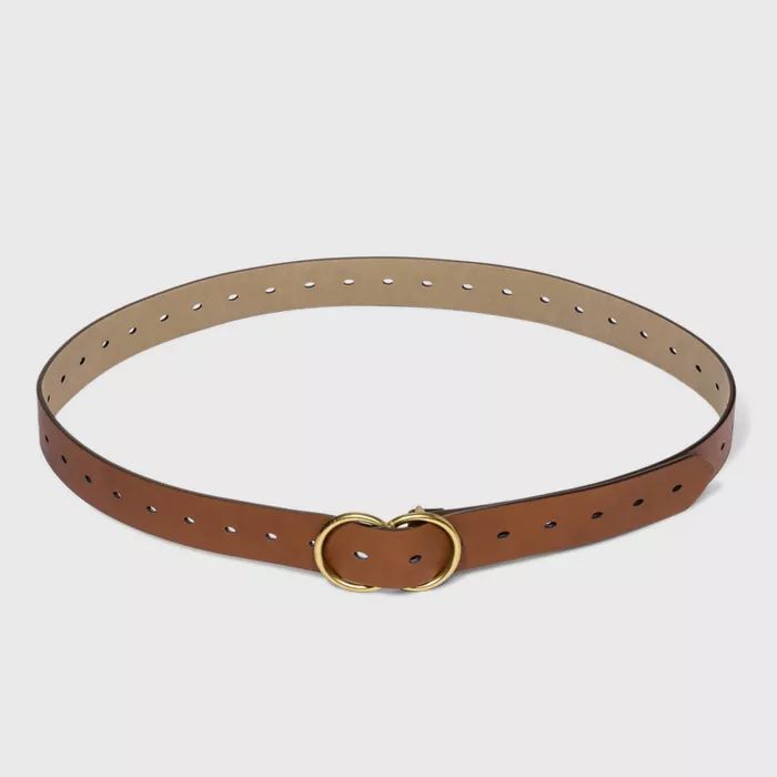 Women's Double Round Buckle  Belt - Ava & Viv™ | Target