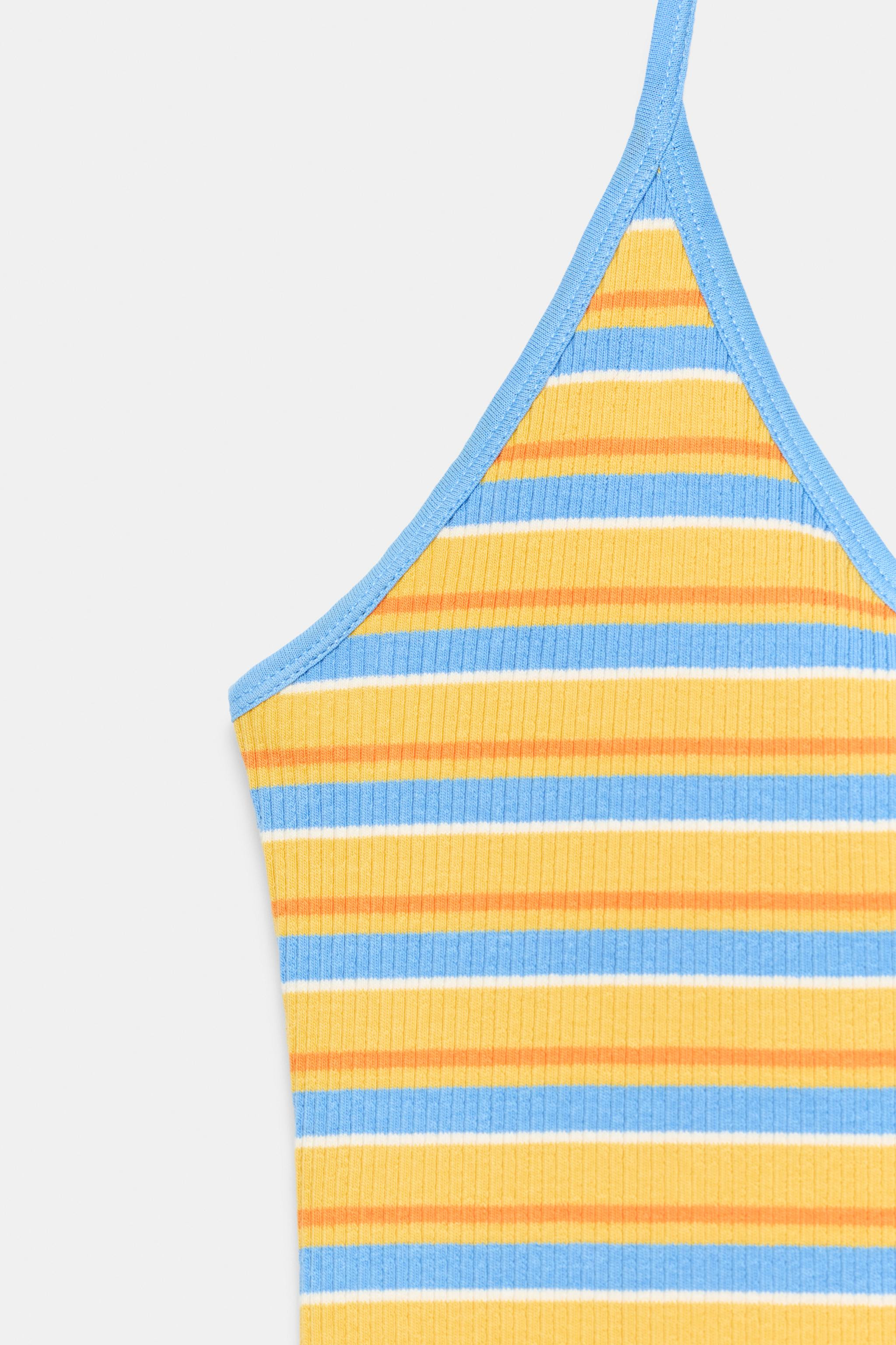 STRIPED HALTER TOP | Zara UK
