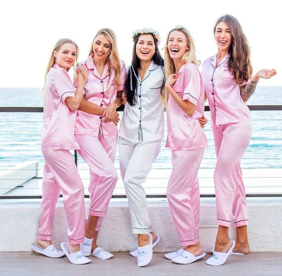 Bridesmaid Pajama Short/ Long  Sleeves + Long pants ,Custom Pjs, Bridesmaid Pajama Set, Pajama Se... | Etsy (US)