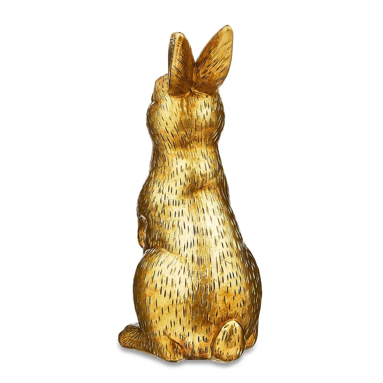 Easter Standing Metallic Gold Resin Bunny, 7", by Way To Celebrate | Walmart (US)
