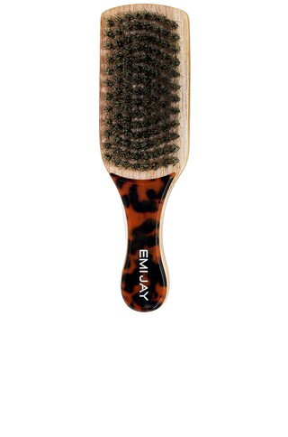 Emi Jay Mini Boar Bristle Brush in Brown | FWRD 