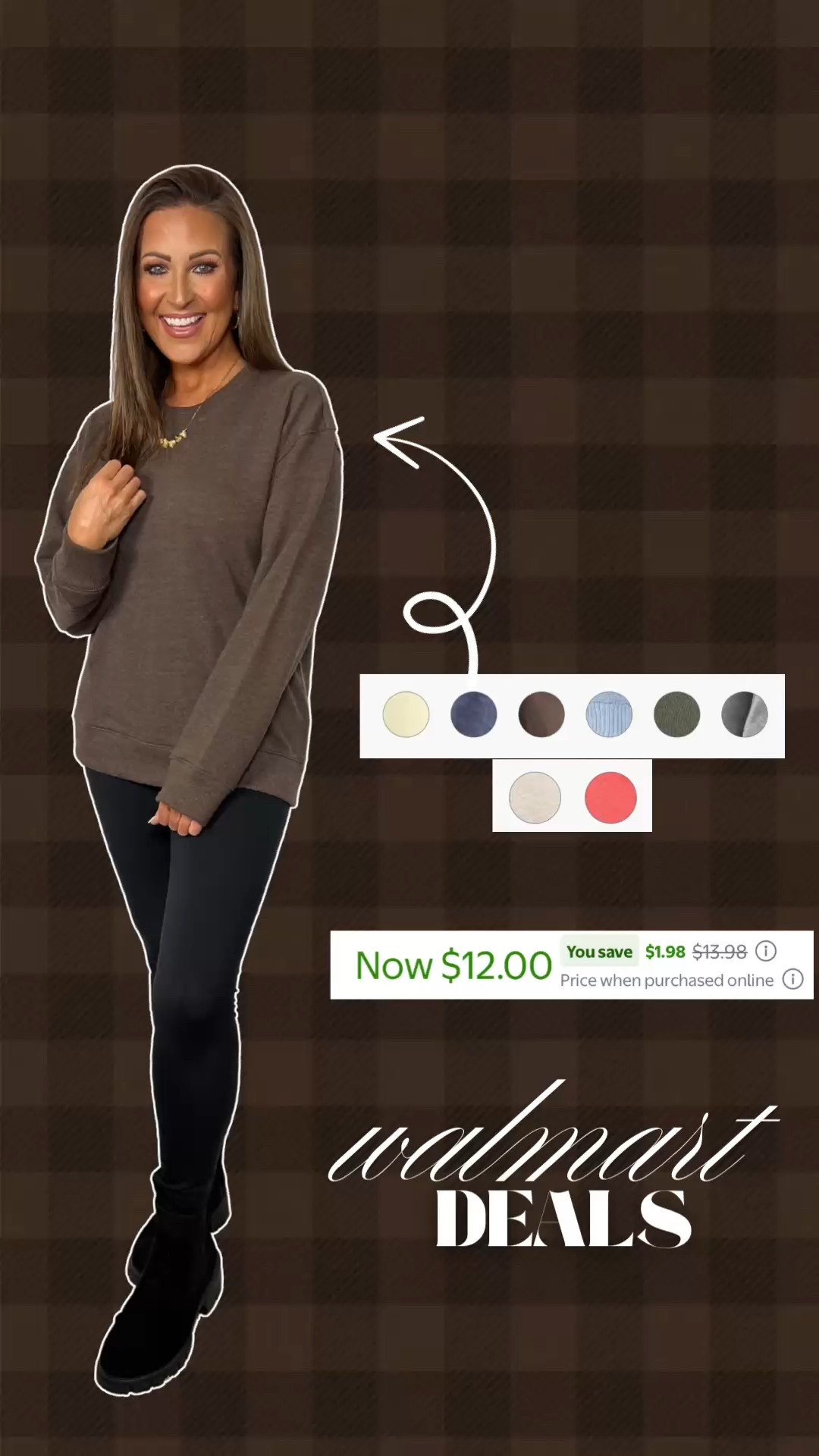 Long, legging friendly sweatshirt on sale! 

Wearing a small in all.

Fall outfits, fall fashion, Walmart finds, Walmart fashion, viral fashion, Walmart deals 

#LTKFindsUnder50 #LTKSeasonal #LTKSaleAlert