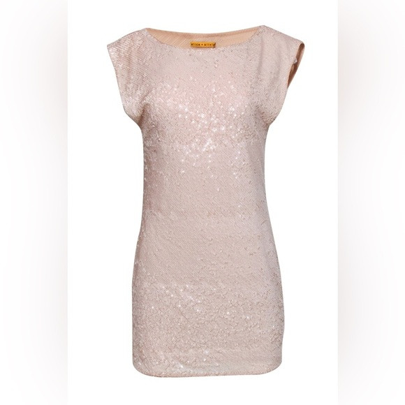Alice + Olivia x Bergdorf Goodman Pink Sequin Cap Sleeve Shift Dress | Poshmark
