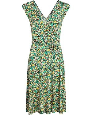 King Louie Damen Kleid in Wickeloptik Mira Dress Mouche | Amazon (DE)