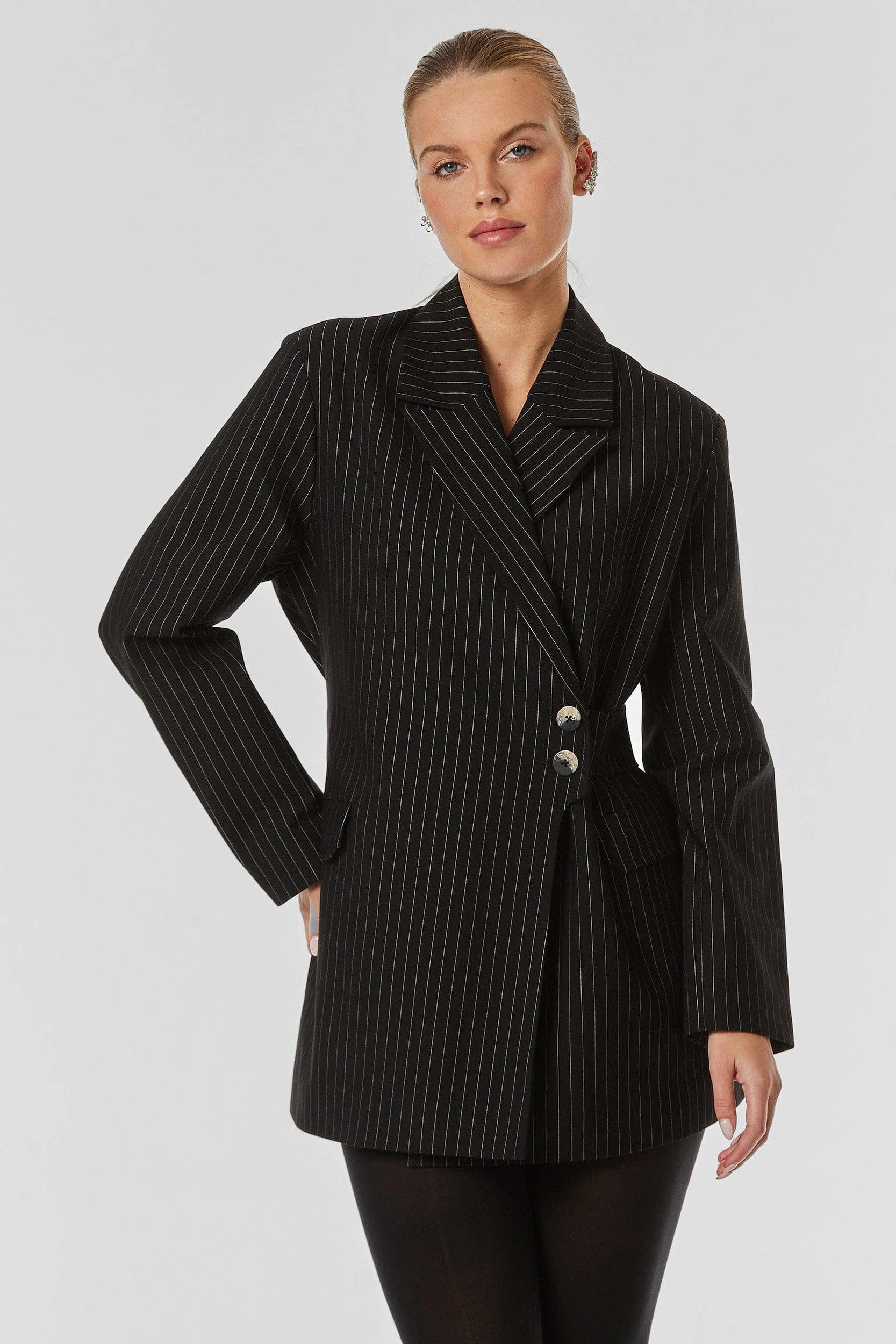 Spade Blazer - Black Pinstripe | The Noli Shop
