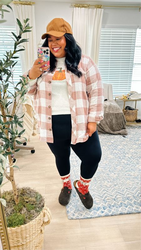 Smiles and Pearls is loving this super cute fall outfit from Maurices. The pumpkin sweater is very light and perfect for layering. 
Socks say “It’s Fall Y’all!” 
Maurices, fall fashion, plus size outfits, teacher outfits, work outfit, fall outfits, fall socks, plus size pumpkin sweater, Boston clogs, Birkenstocks, casual outfit, floral phone case, MagSafe case

#LTKSeasonal #LTKHalloween #LTKplussize