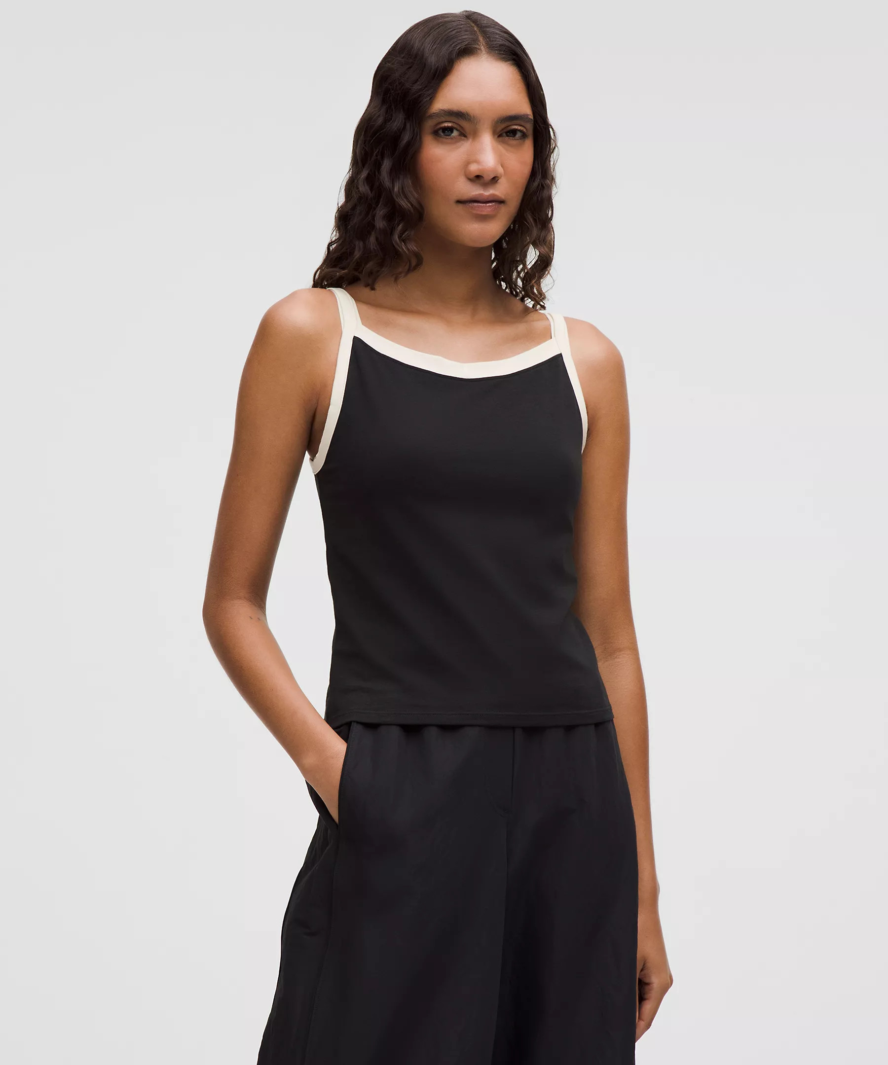 Organic Cotton High-Neck Ringer Tank Top | Lululemon (US)
