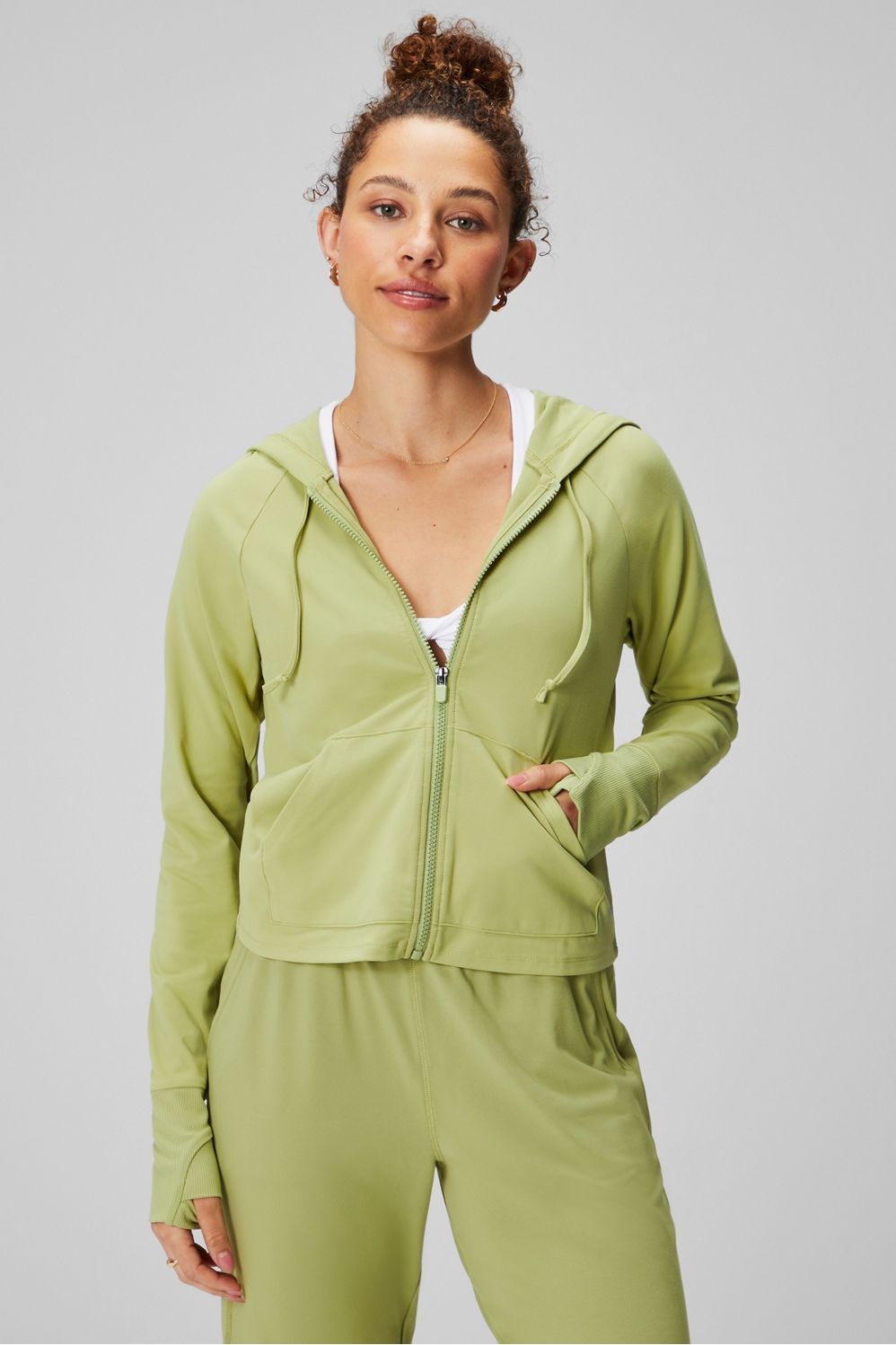 Oasis Cropped Hoodie | Fabletics - North America