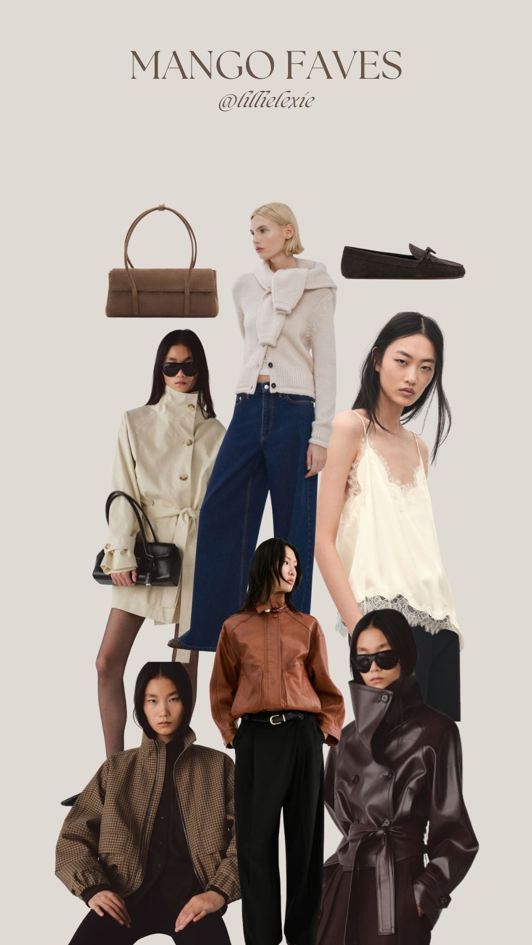 Mango Faves! Use the exclusive code LTKUK10 for 10% off orders (discount applicable on orders over £70) 

Transitional Style, Transitional Fashion, Winter to Spring, Trench Coat, Tailored Trousers, Jeans, Suede Bag, Bomber Jacket, Spring Jacket 

 