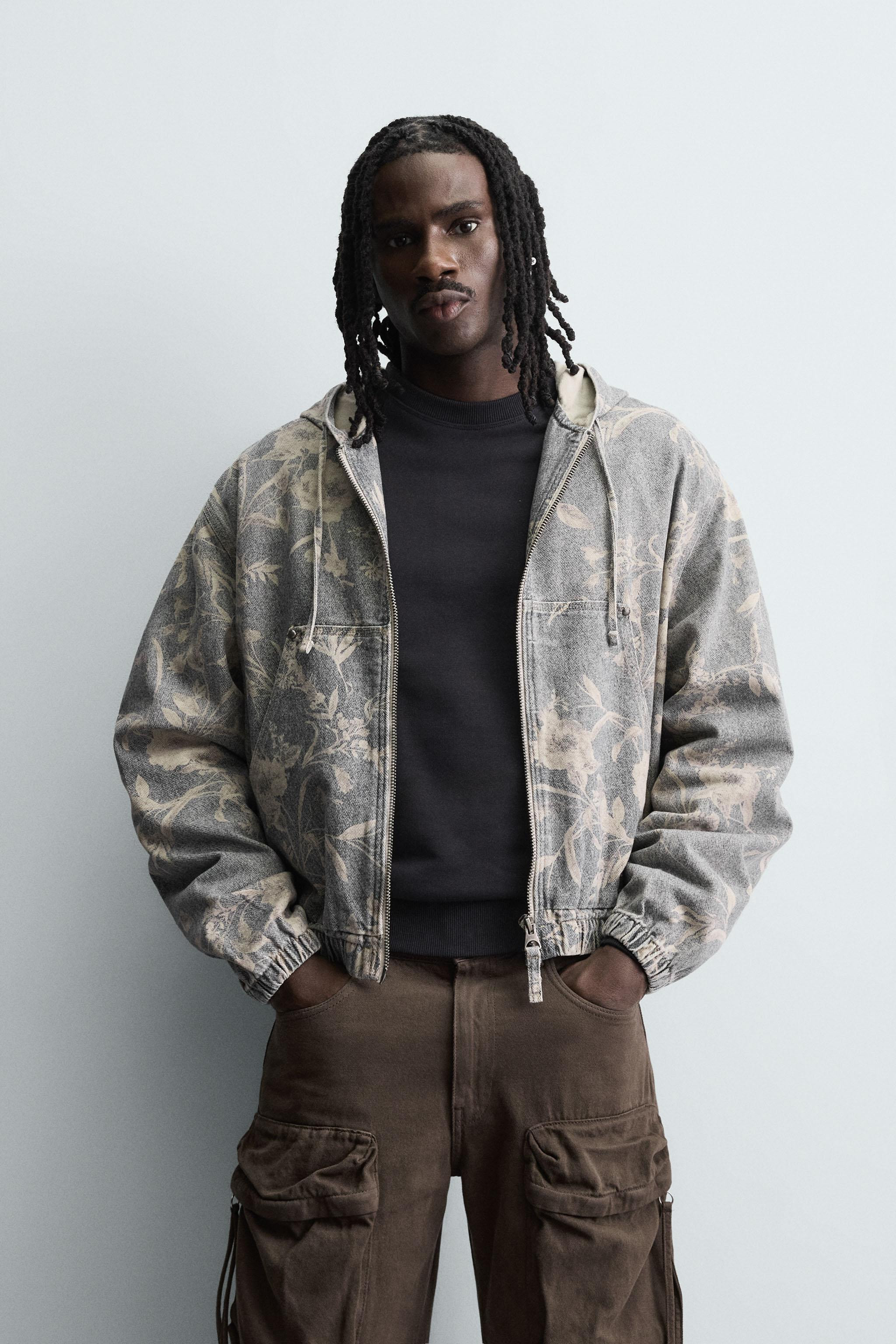 ABSTRACT PRINT DENIM JACKET | Zara US