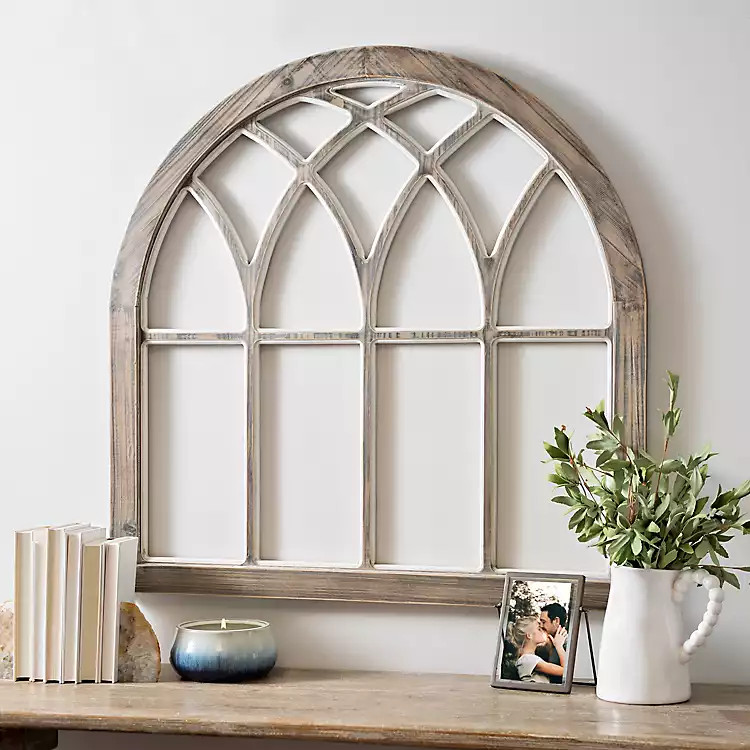 Gray Weathered Arch Wood Wall Plaque | Kirkland's Home