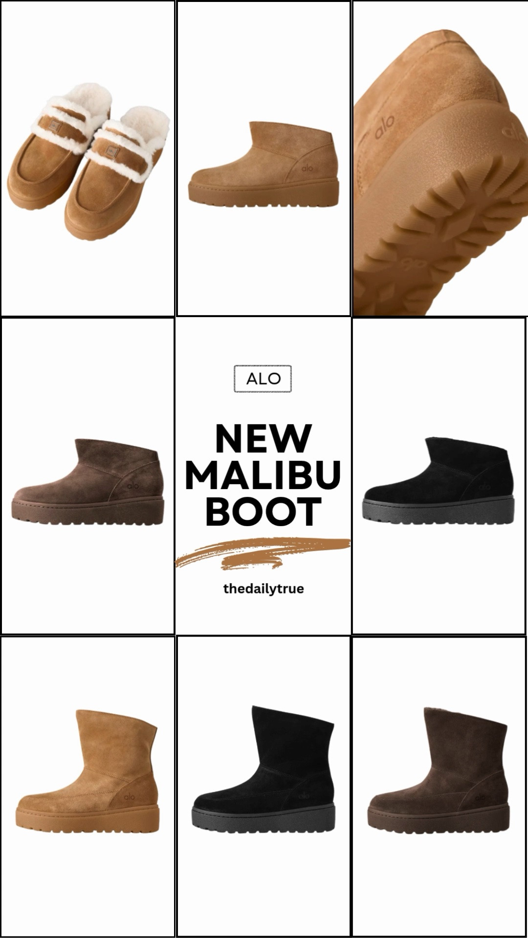Alo just dropped their new Malibu Boot 😍 I have to have the faux fur lined loafers 🍂

@Alo Yoga winter boots comfy cozy fall wool blend casual platform tan black brown snow boot suede leather Alo Yoga low boot everyday plush ankle wide lined