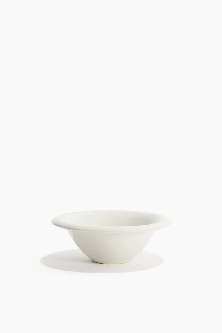 Small Stoneware Serving Bowl - White - Home All | H&M US | H&M (US + CA)