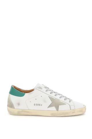 GOLDEN GOOSE SUPERSTAR SNEAKERS 43 White, Green Leather | Residenza725 US