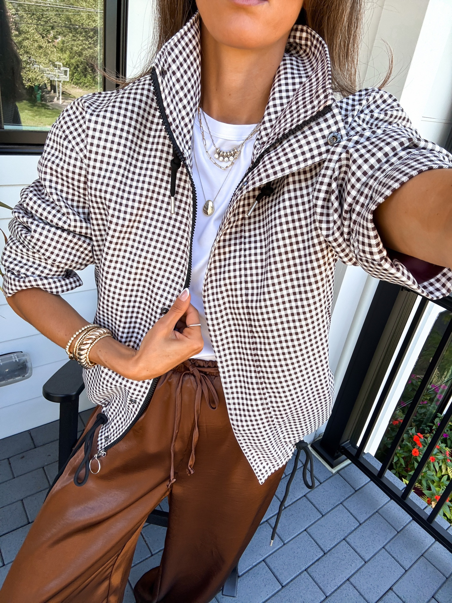 Scroll to shop. Elevated Travel Pants Outfit. Follow for more.