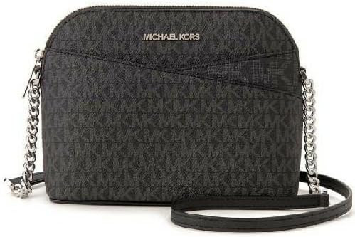 Michael Kors Jet Set Medium Crossbody Leather Handbag | Amazon (US)