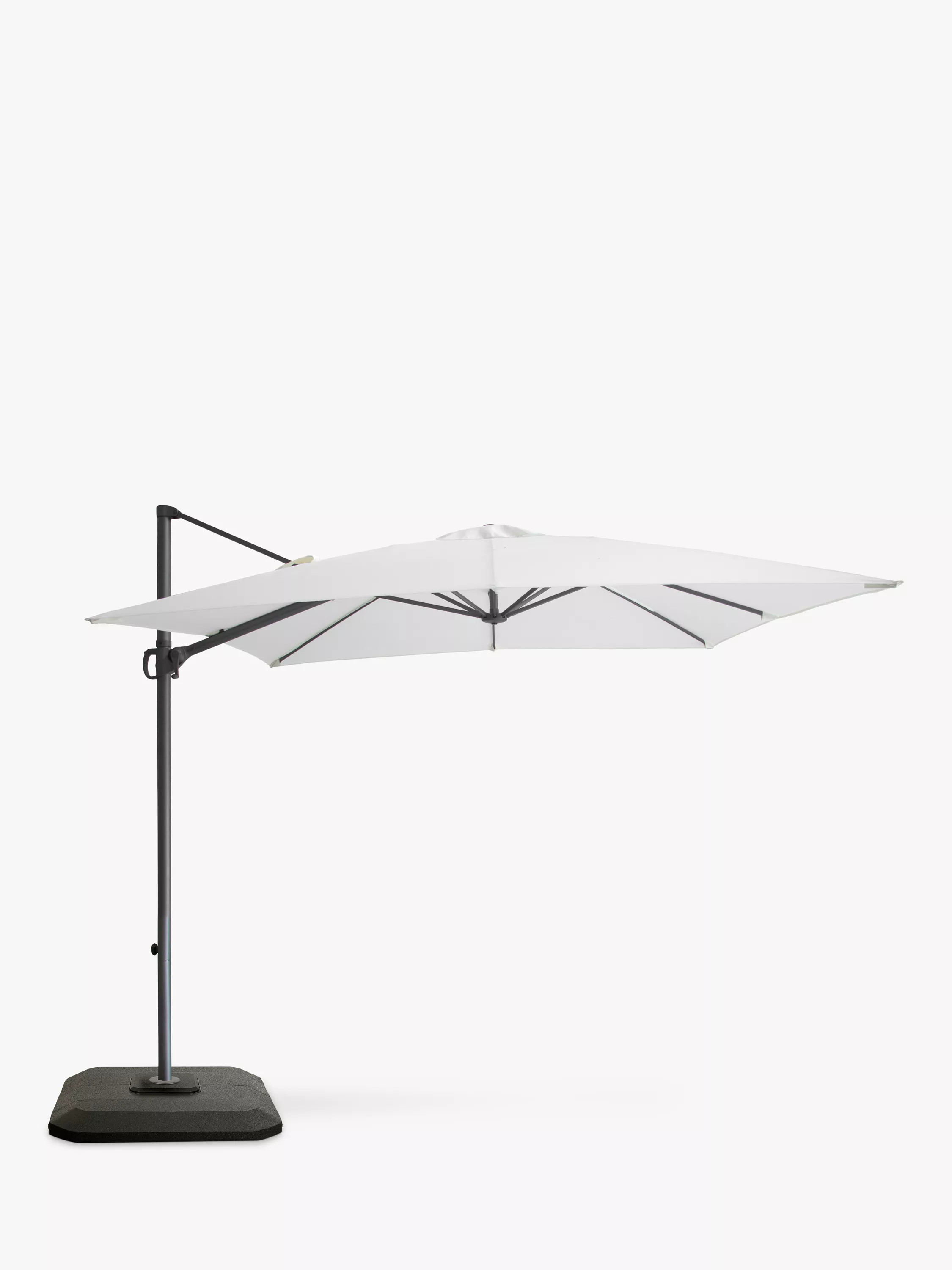 John Lewis Freestanding Adjustable Parasol & Base, 2.5m | John Lewis (UK)