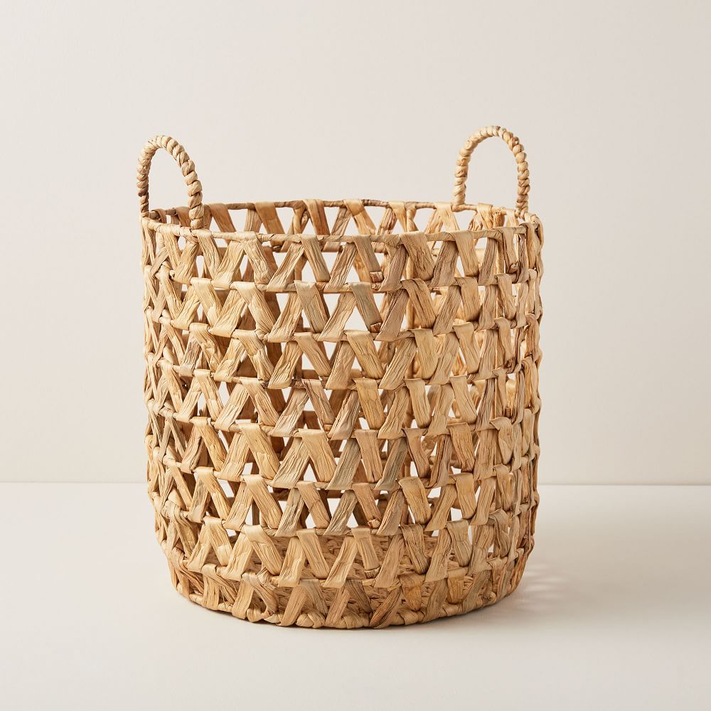 Open Weave Zig Zag Baskets - Round | West Elm (US)