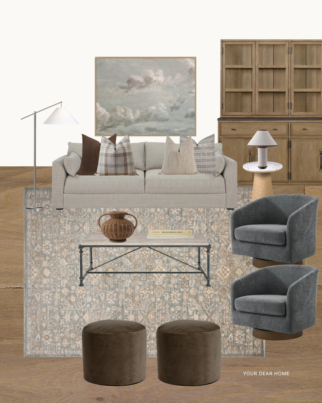 A warm neutral living room with classic pieces, layered textures, and just enough contrast to keep things interesting. These are the pieces that make a space feel polished without trying too hard. 

 #LTKHome