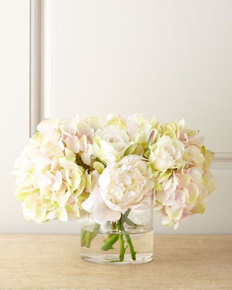 John-Richard Collection Amour Pastel Faux Flowers | Neiman Marcus