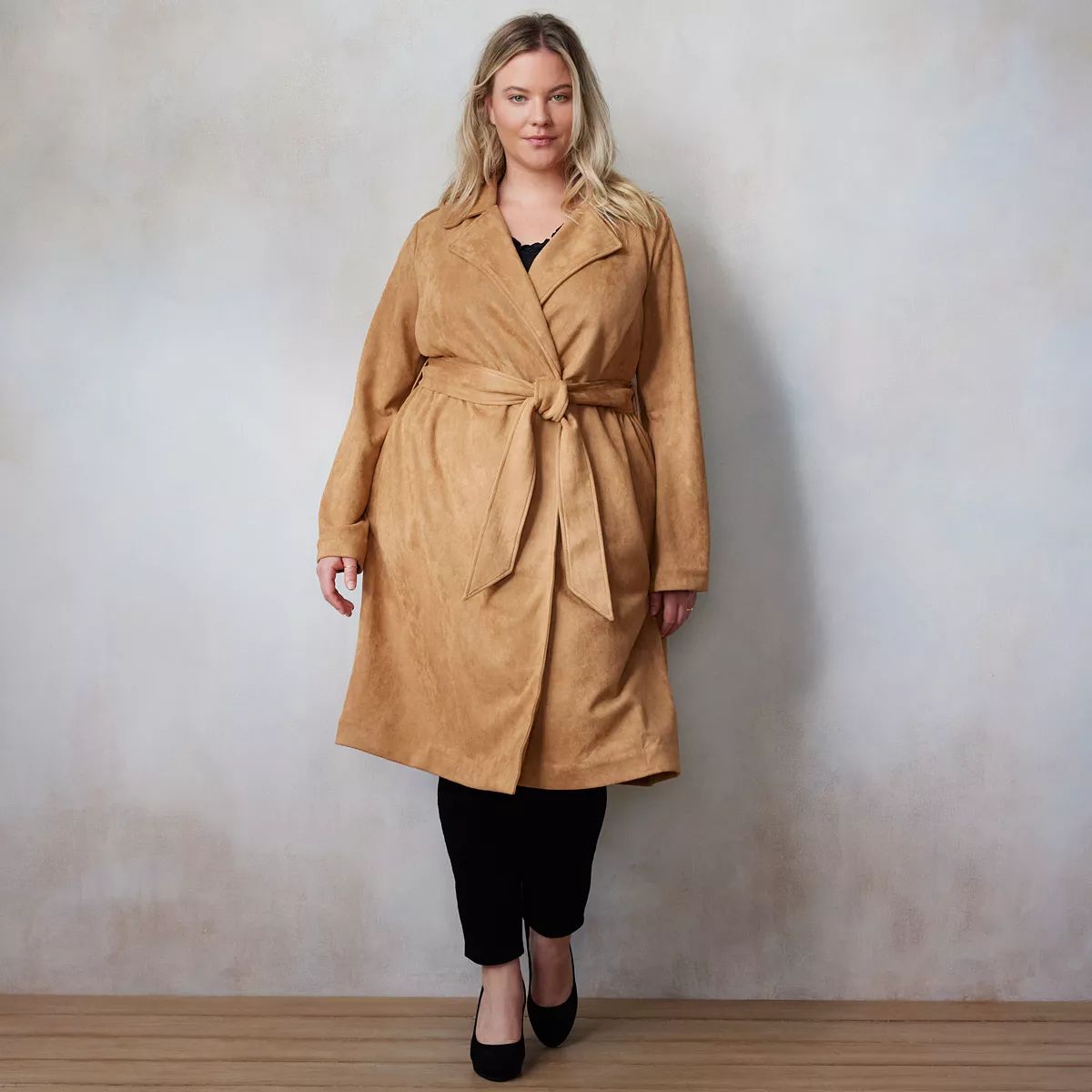 Plus Size LC Lauren Conrad Pretty Trench Coat | Kohl's