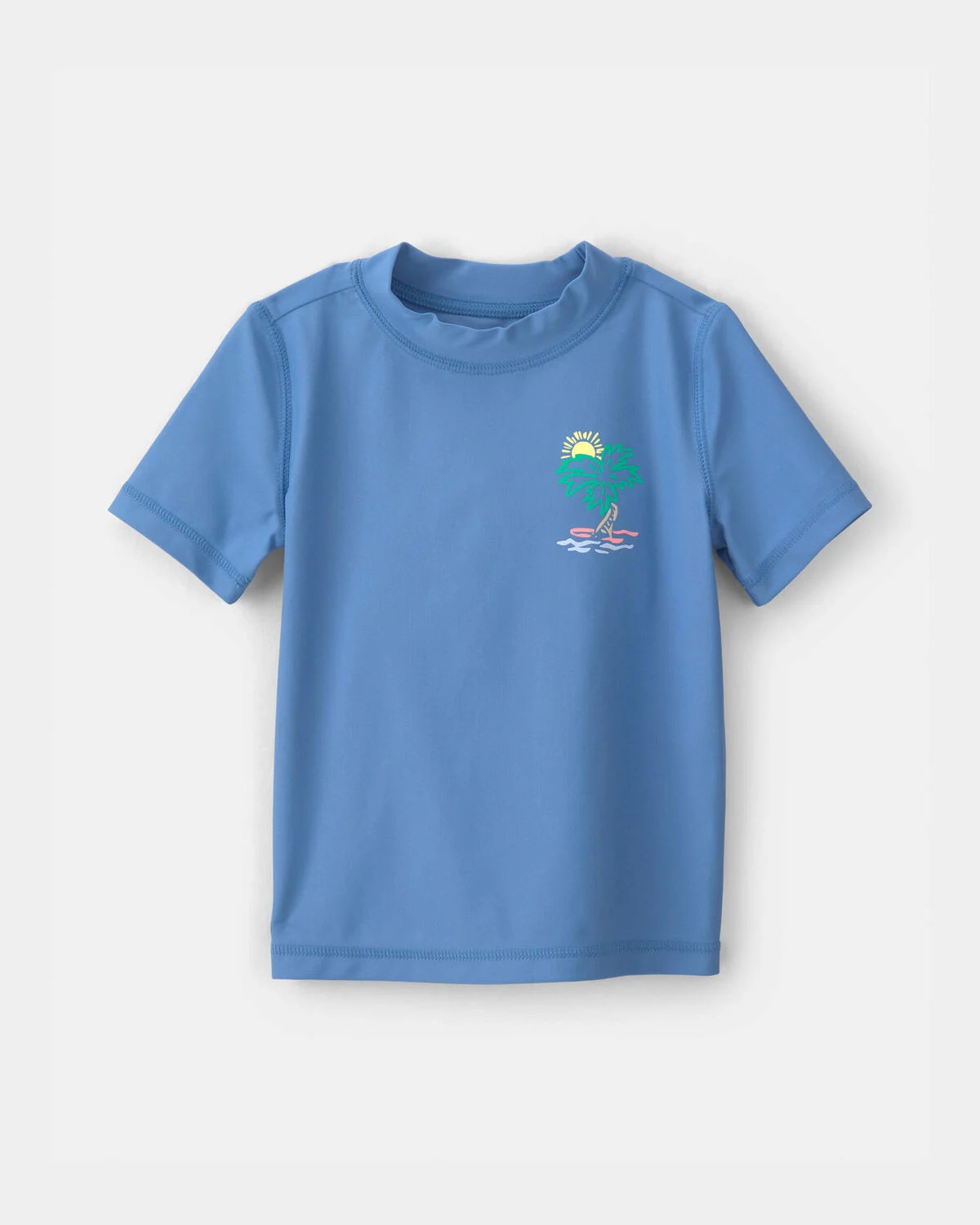 Toddler Boy Palm Tree Short-Sleeve Rashguard - Blue | Carter's Inc
